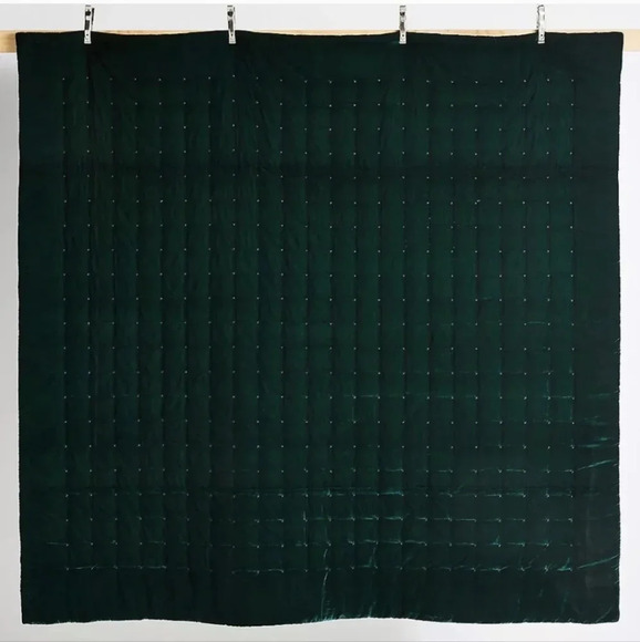 NWT Anthropologie Velvet Emery Quilt Twin size - Picture 3 of 9